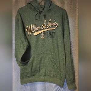 Retro Vision William A. Irvin (Duluth MN) Heather Green Adult Sm Pullover Hoodie